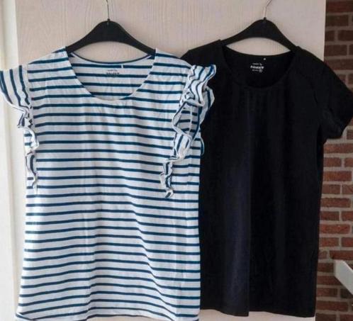 2 zwangerschaps t-shirts maat XL (prenatal), Kleding | Dames, Positiekleding, Zo goed als nieuw, Shirt of Top, Maat 46/48 (XL) of groter