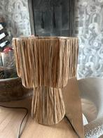 Vintage Tafellamp met Riet, Ophalen of Verzenden, Gebruikt, Hout, Minder dan 100 cm
