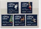 Sandd decemberzegels, Postzegels en Munten, Verzenden, Na 1940, Gestempeld