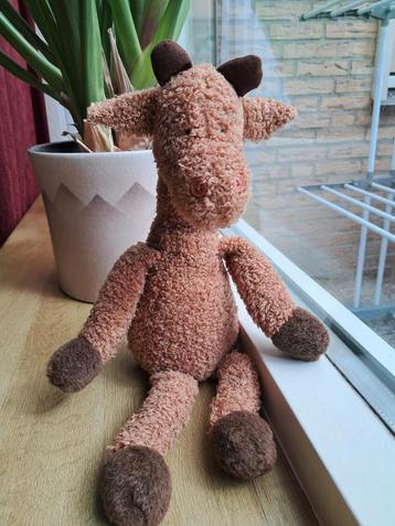 Giraffe van Bibib 25 cm hoog bruin beschikbaar voor biedingen