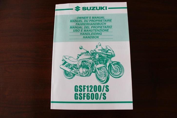 Suzuki GSF1200 S GSF600 S 1999 motorfiets handleiding Bandit, Motoren, Handleidingen en Instructieboekjes, Suzuki, Ophalen of Verzenden