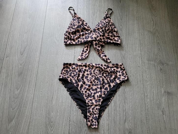 WAREHOUSE panterprint bikini maat 34 ~ NH0142, Kleding | Dames, Badmode en Zwemkleding, Zo goed als nieuw, Bikini, Bruin, Ophalen of Verzenden