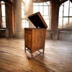 Vintage grammofoon meubel met grammofoon speler, Audio, Tv en Foto, Platenspelers, Ophalen, Overige merken