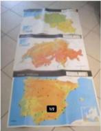 6 Schoolplaten van Europese landen, Antiek en Kunst, Antiek | Schoolplaten, Ophalen of Verzenden, Aardrijkskunde