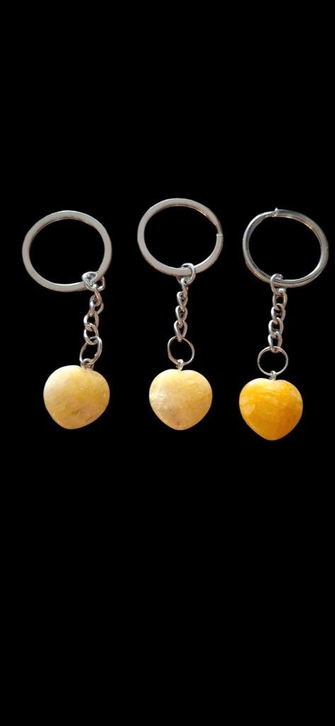 Partij sleutelhangers met mineraal stenen, Verzamelen, Mineralen en Fossielen, Mineraal, Ophalen of Verzenden