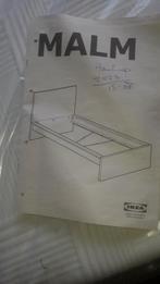 Ledikant Ikea Malm, Huis en Inrichting, 90 cm, Eenpersoons, Wit, Ophalen of Verzenden