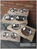 Stoere Eet & Drink set steigerbuis voor je huisdier!, Dieren en Toebehoren, Info@hout-art.nl, Nieuw, Ophalen of Verzenden, Hoeves 3 in Schijndel