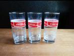 Retro vintage coca cola glazen (3 stuks beschikbaar), Ophalen of Verzenden, Zo goed als nieuw, Frisdrankglas