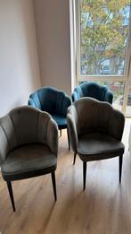 Riviera maison stoelen, Ophalen, Zo goed als nieuw, Blauw, Stof