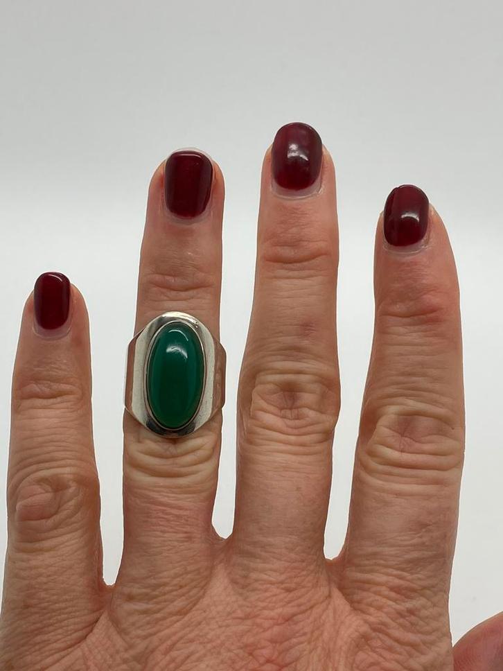 Z775 Prachtige 800 zilveren ring maat 16,25, Sieraden, Tassen en Uiterlijk, Ringen, Dame, Kleiner dan 17, Zilver, Zilver, Ophalen of Verzenden
