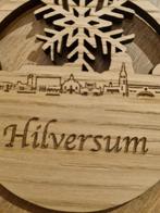 Houten Kerstbal Hilversum Skyline - 9cm, Ophalen of Verzenden, Nieuw