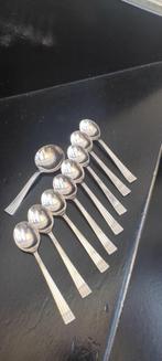 Empire Set van 8 theelepeltjes + suikerlepel D.E., Verzenden