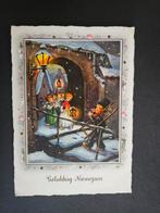 Oude Nieuwjaarskaart - Gelukkig Nieuwjaar, Verzenden, 1920 tot 1940, Gelopen