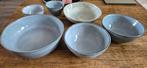 Schalen blauw, Huis en Inrichting, Woonaccessoires | Schalen en Manden, Ophalen, Zo goed als nieuw, Rond, Steen of Aardewerk