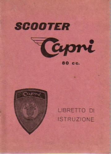 Capri Scooter handleiding libretto (4102z) beschikbaar voor biedingen