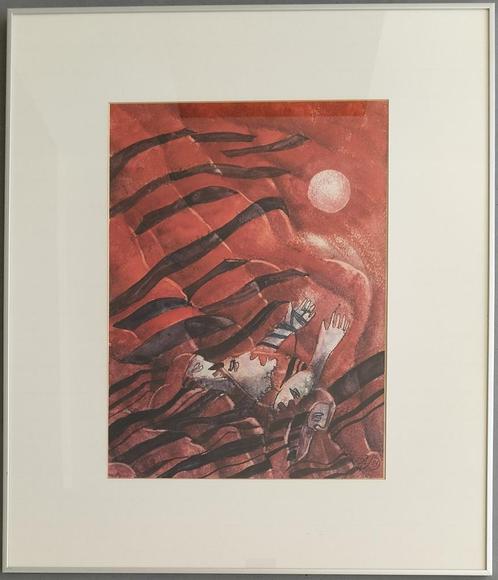 Ruud Bartlema – gesigneerde gemengde techniek – Esther serie, Antiek en Kunst, Kunst | Schilderijen | Modern, Ophalen