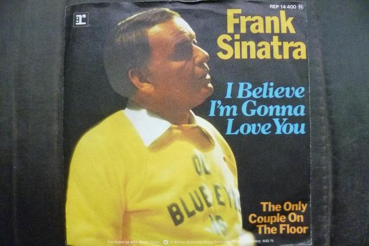 frank sinatra - i believe i'm gonna love you., Cd's en Dvd's, Vinyl Singles, Zo goed als nieuw, Single, Overige genres, 7 inch