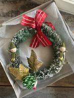 Kerst vintage krans met chenille ventjes, Diversen, Ophalen of Verzenden, Zo goed als nieuw