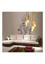 Phoenix Hanglamp - 4 fittingen - Zwart, Touw - Industrieël, Niet ingevuld, Niet ingevuld, Nieuw, Ophalen of Verzenden