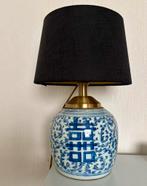Antieke Chinese gemberpot lamp., Verzenden