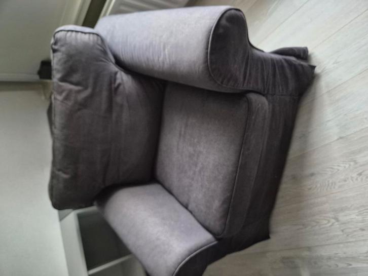 ikea ektorp stoel antraciet / zwart, Huis en Inrichting, Fauteuils, Gebruikt, 75 tot 100 cm, Ophalen