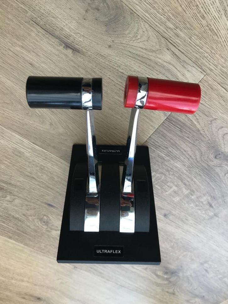 Ultraflex B58 motorbediening met dubbele hendel, Watersport en Boten, Bootonderdelen, Zo goed als nieuw, Motor en Techniek, Motorboot