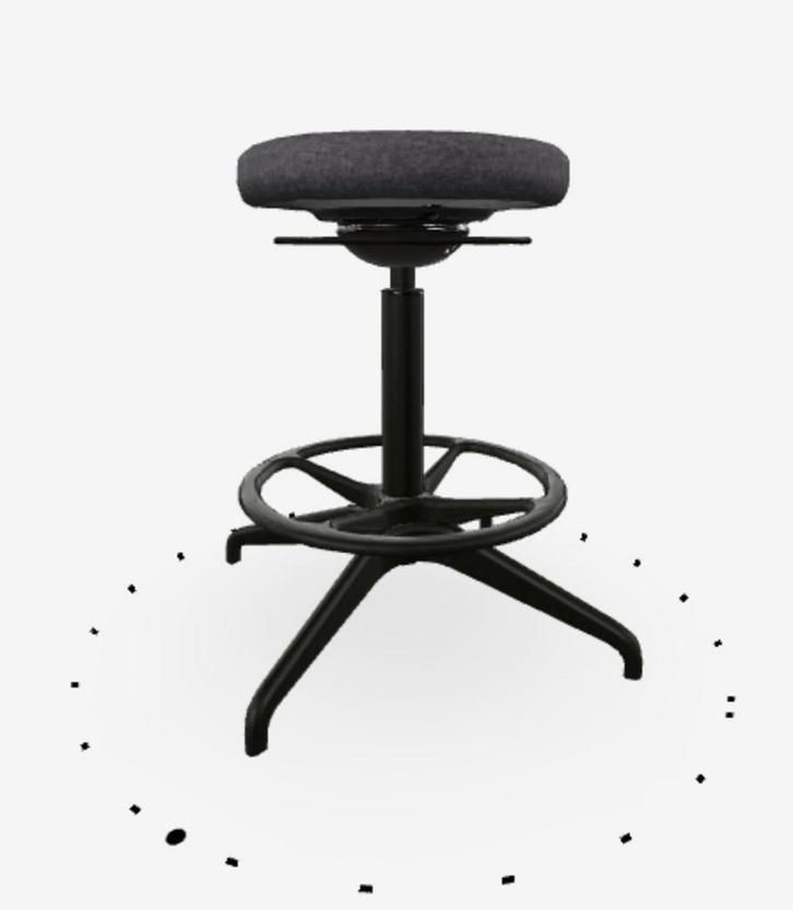 2x LIDKULLEN IKEA Bureaukruk - Donkergrijs, Huis en Inrichting, Bureaustoelen, Bureaukruk, Grijs, Ophalen
