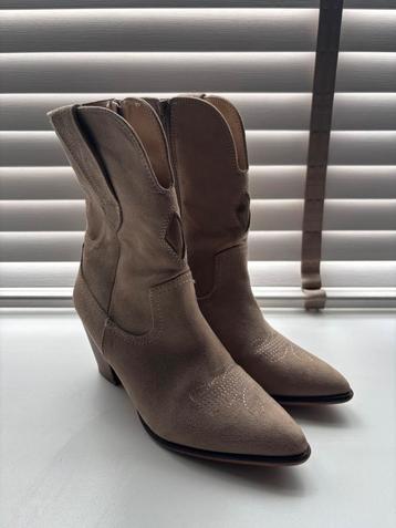 Oxmox cowboy/western laarzen kaki/taupe kleur maat 38 beschikbaar voor biedingen