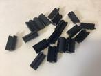 Lego steen 2x4x1 1/3 gebogen bovenkant zwart, Kinderen en Baby's, Speelgoed | Duplo en Lego, Ophalen of Verzenden, Gebruikt, Losse stenen