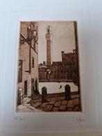 Aquarel van Giorgio Ferrari Siena, Antiek en Kunst, Ophalen of Verzenden