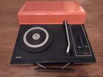 Draagbare platenspeler Philips 1973 (oranje kleur), Audio, Tv en Foto, Platenspelers, Ophalen of Verzenden, Gebruikt, Philips
