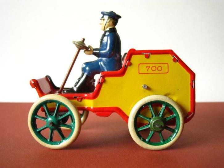 Lehmann blikken auto ALSO uurwerk Germany 1930, Antiek en Kunst, Antiek | Speelgoed, Ophalen of Verzenden