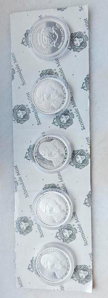 5 x 1 ounce gorilla 2015 scottsdale mint beschikbaar voor biedingen