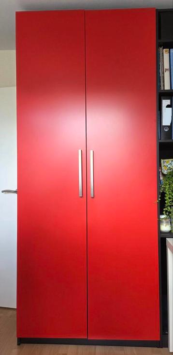 2x IKEA PAX deuren rood | Goede staat, met handgrepen - afbeelding 1