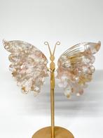 Bloem agaat vlinder op standaard, flower agate butterfly, Sieraden, Tassen en Uiterlijk, Edelstenen, Ophalen of Verzenden, Nieuw