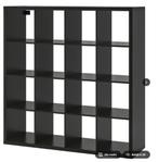 Ikea kallax 4x4 - kast incl set manden, Ophalen, 100 tot 150 cm, 100 tot 150 cm, Zo goed als nieuw