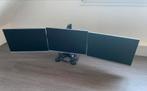 standaard voor 3 schermen, Computers en Software, Monitoren, Ophalen, Zo goed als nieuw, Overige typen, In hoogte verstelbaar