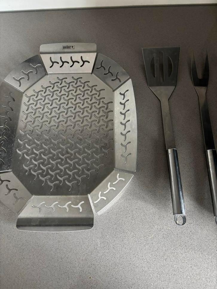 BBQ Gereedschap Set, Tuin en Terras, Barbecue-accessoires, Zo goed als nieuw, Ophalen of Verzenden