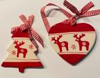 Porselein, kerstboom hangers, Ophalen of Verzenden