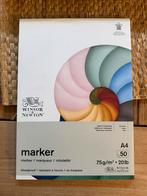 Winsor & Newton Marker Papier A4 - 50 vel, Hobby en Vrije tijd, Ophalen of Verzenden, Zo goed als nieuw, Papier, Schets- of Tekenboek