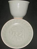 Chinees Celadon Thee Set - 2 Kopjes & Schoteltjes, Ophalen of Verzenden