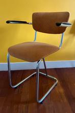 Vintage Gispen 207 opnieuw gestoffeerd, Huis en Inrichting, Stoelen, Ophalen, Zo goed als nieuw, Overige kleuren, Eén