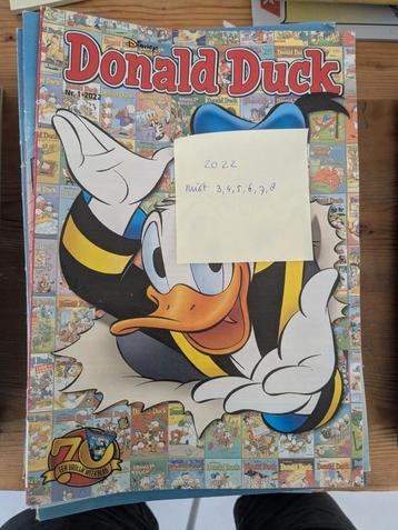 Donald Duck jaargang 2022, er missen 6 exemplaren beschikbaar voor biedingen