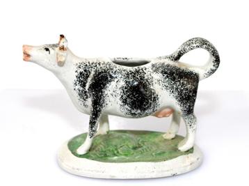 Prachtige Antieke 19e-Eeuwse Staffordshire Cow Creamer       beschikbaar voor biedingen