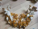Capodimonte bladgoud swarovski, Antiek en Kunst, Antiek | Porselein, Ophalen of Verzenden