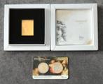 Gouden Postzegel Rembrandt van Rijn + 2 euro coincard BU, Koningin Beatrix, Euro's, Goud, Verzenden