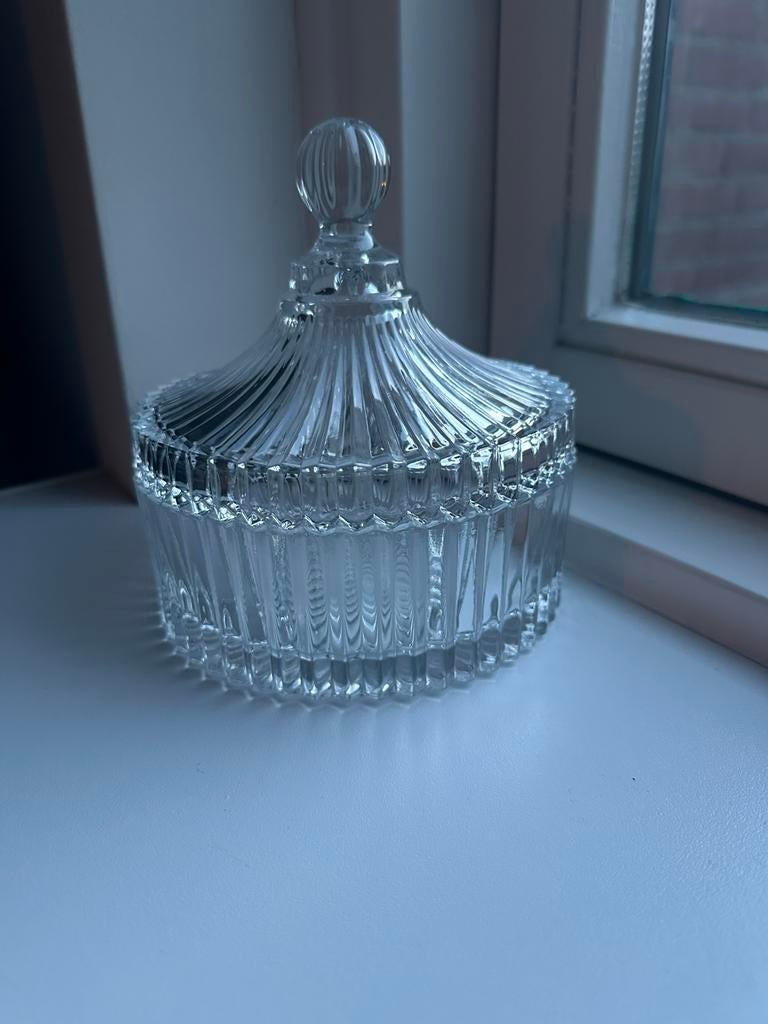 Glazen bonbonnière, Huis en Inrichting, Woonaccessoires | Stolpen, Ophalen, Gebruikt