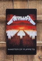 Metallica Master of Puppets reclamebord van metaal wandbord, Info@deconoord.nl, Deco Noord, Nieuw, Ophalen of Verzenden