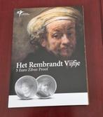 Zilveren Rembrandt Vijfje Zilver - Proof Kwaliteit, Postzegels en Munten, Munten | Nederland, Ophalen of Verzenden, Losse munt