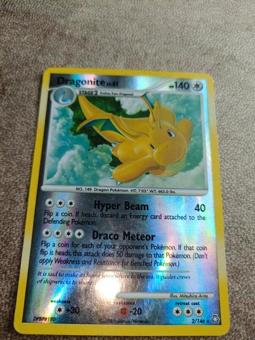 Dragonite [Reverse Holo] #2 Pokemon Legends Awakened, Hobby en Vrije tijd, Verzamelkaartspellen | Pokémon, Zo goed als nieuw, Losse kaart